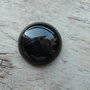 Cabochon agata neagra, 20mm - CADOU