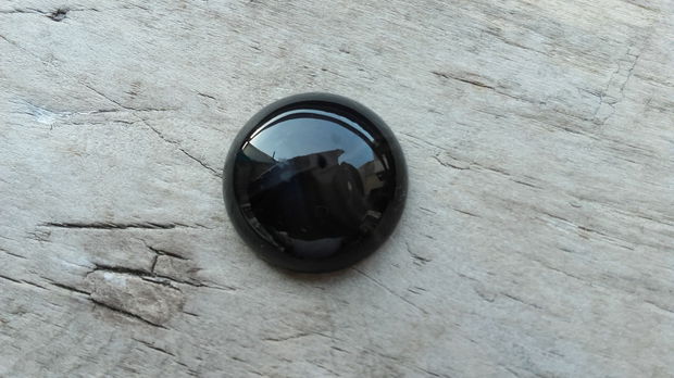 Cabochon agata neagra, 20mm - CADOU