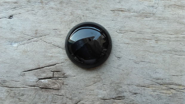 Cabochon agata neagra, 20mm - CADOU