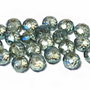 Cristale din sticla, rondelle, 6x4 mm, verzi
