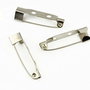 Baza brosa argintiu inchis cu 2 gauri aprox 25x5mm
