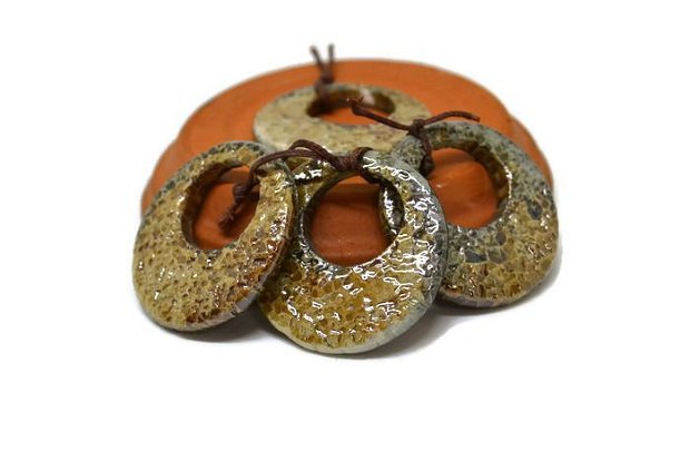 Pandantiv donut ceramica oasis aprox 36mm GSLAK 390