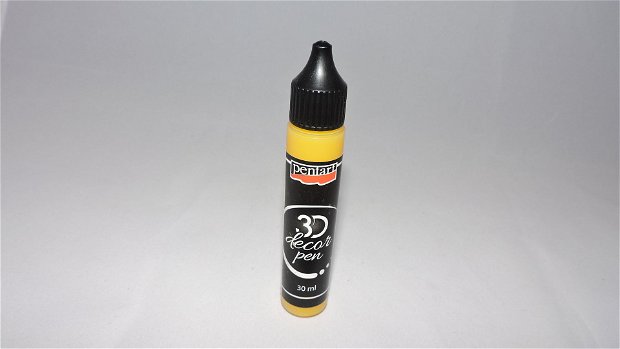 Decor pen 3D-galben citrin- 30ml
