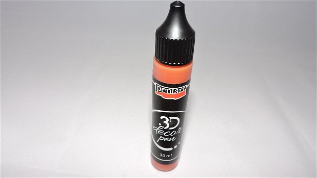 Decor pen 3D-portocaliu carneol- 30ml