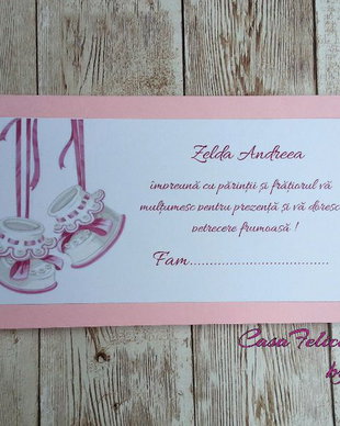 Plic de bani botez fetite