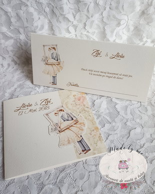 Invitatie nunta Romantica