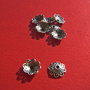 Capac pentru margele mari argintiu  aprox 12x3.5 mm