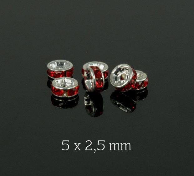 Distantier rhinestone, 5 x 2,5 mm, BB3