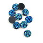 Cabochon rasina. Cabochon 12 mm. Cabochon albastru