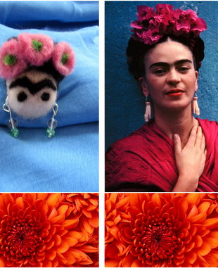 Brosa din lana impaslita`Frida`
