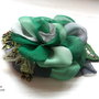 Brosa floare textila/Brosa textila