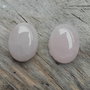 Cabochon cuart roz, 15x11 mm (2 buc)