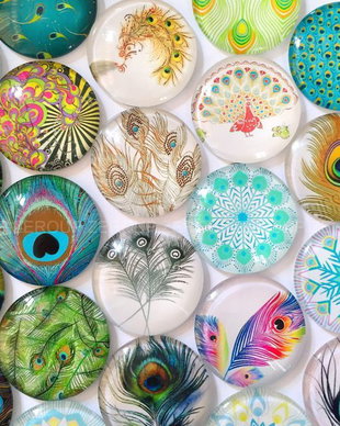 Cabochon sticla 25 mm