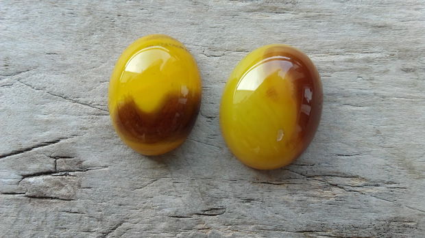 Cabochon agata, 21x15 mm (2 buc)