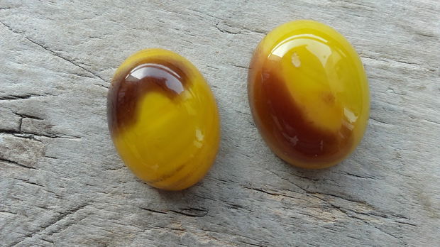 Cabochon agata, 21x15 mm (2 buc)