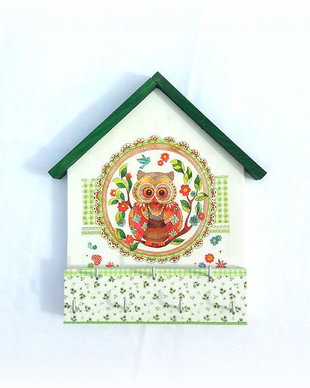 Cuier din lemn handmade bufnita 133056