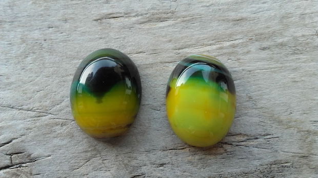 Cabochon agata, 19-20x15-16 mm