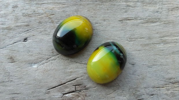 Cabochon agata, 19-20x15-16 mm