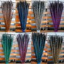 K0124 - (10buc) Pene fazan, 25-30cm, vopsite, verde, orange