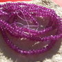 Agate violet rondele mici fatetate sir aprox 18.5 cm