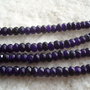 Agate mov inchis rondele mici fatetate sir aprox 18.5 cm