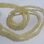 Agate galben pal rondele mici fatetate sir aprox 18.5 cm