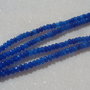 Agate albastre rondele mici fatetate sir aprox 18.5 cm