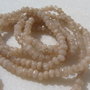 Agate nude mat rondele mici fatetate sir aprox 18.5 cm