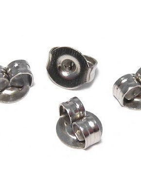 Dopuri cercei din inox, 5x4x2.5 mm
