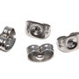 Dopuri cercei din inox, 5x3x2.5 mm - 10 bucati