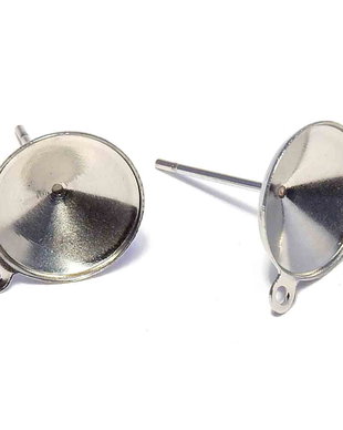 Tortite cercei din inox, 14x10 mm