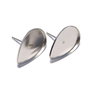 Tortite cercei din otel inoxidabil, 15x11 mm