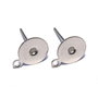 Tortite cercei din otel inoxidabil, 12.5x10 mm