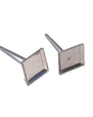 Tortite cercei din otel inoxidabil, 7x6 mm
