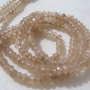 Agate translucide nude rondele mici fatetate sir aprox 18.5 cm