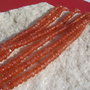 Agate portocalii rondele mici fatetate sir aprox 18.5 cm