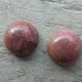 Cabochon rhodonit, 12 mm (2 buc)