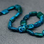 Sirag chrysocolla - 27 buc - pernute aprox 14 x 10 mm - 38 cm