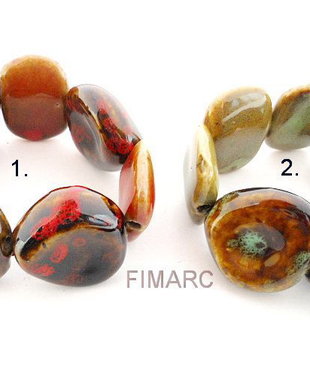 ''Ceramic Stones'' - bratara pe guta elastica