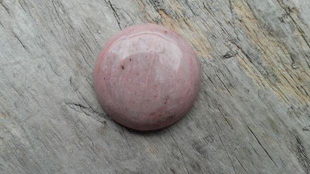 Cabochon rhodonit roz, 30 mm