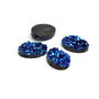 Cabochon rasina druzy, oval plat 18x13mm  GSLAK-T 016
