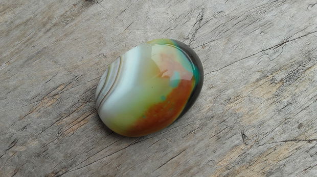 Cabochon agata, 40x30 mm