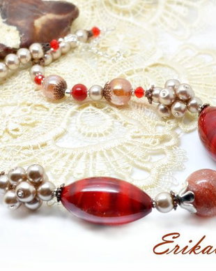 Set cu margele Murano si perle