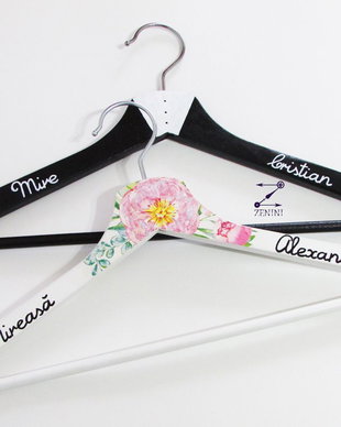 Umerase miri cu bujori, umerase nunta cu flori, umerase miri personalizate, umerase cu nume