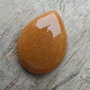 Cabochon aventurin portocaliu, 40x30 mm