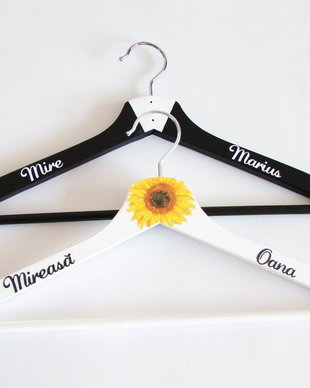 Umerase miri cu floarea soarelui, umerase florea soarelui, umerase nunta cu nume, umerase miri personalizate