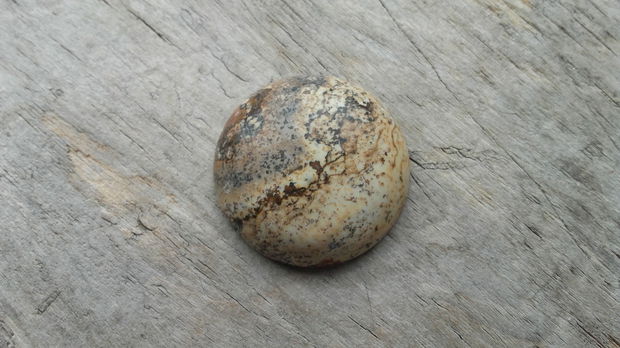 Cabochon picture jasper, 25 mm