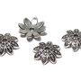 Capacel metalic, argintiu antichizat, 15x4 mm