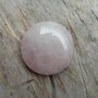 Cabochon cuart roz, 30 mm