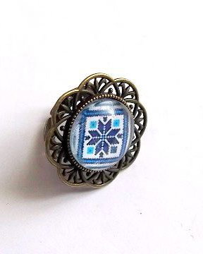 Inel  cu motiv traditional 32302